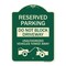 Signmission Do Not Block Driveway Unauthorized Vehicles Towed Away Heavy-Gauge Alum, 24" x 18", G-1824-24167 A-DES-G-1824-24167 - alternate 1